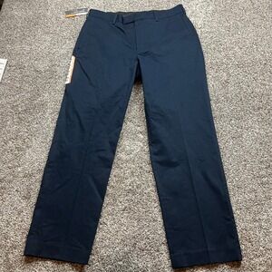 Savane dress pants 34X32 Executive Khaki‎ Flat Front Tailored Straight Fit